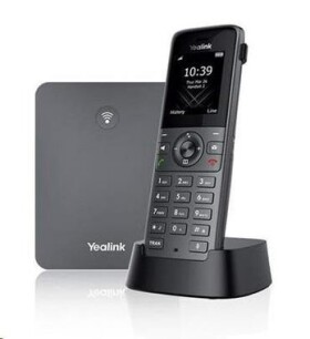 Yealink W73P šedá / VoIP telefon / základna + sluchátko / 1.8" displej / 10x SIP / PoE / DECT / 3.5mm jack / 1x RJ-45 (1302022)