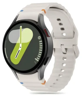 Tech-Protect Silicone Sport béžová / Řemínek / pro Samsung Galaxy Watch 4/5/5 Pro/6/7/FE