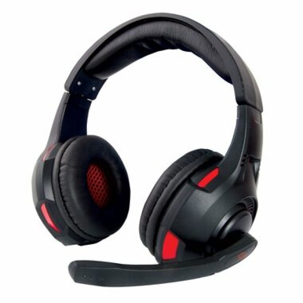Esperanza STRYKER EGH370 černo-červená / herní sluchátka s mikrofonem / 2x 3.5 mm jack / 2 m (EGH370)