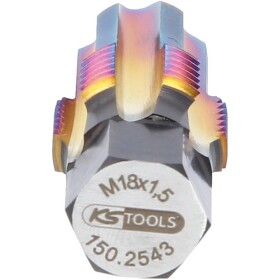 KS Tools 150.2543 univerzální prořezávač závitů M18 x 1.5 Speciální nástrojová ocel 1 ks