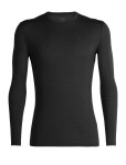 Pánské triko ICEBREAKER Mens Anatomica LS Crewe, Black velikost: XXL