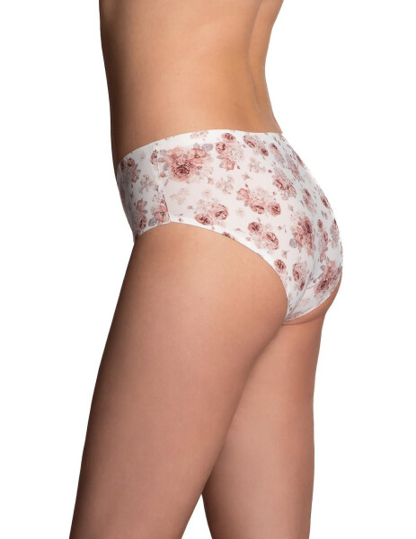 Laserem řezané kalhotky Lama L-POL 5032 BI 2XL ecru-růžový prášek XXL