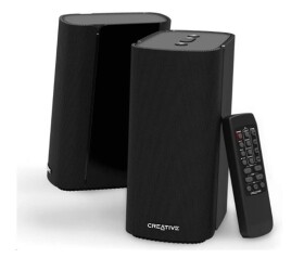 Creative T100 Bluetooth aktivní 2.0 reproduktory s optickým vstupem, Hi-Fi , DO, kompaktní, černé EDF_686950