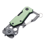 TROIKA multifunkční nářadí - TOOLINATOR, ocel/hliník, 10 funkcí, šedo-zelená