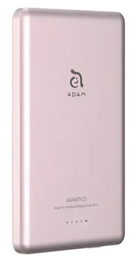 Adam Elements Gravity C5 růžová / Powerbanka / Magnetické bezdrátové nabíjení / 5000 mAh (APBADGVC5PK)