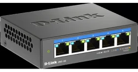 D-Link DMS-105/E / Switch / 5 portů / 2,5 Gbps / Fanless / QoS
