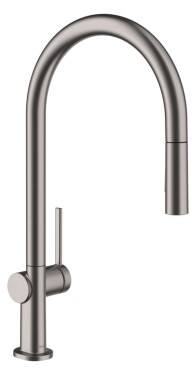 HANSGROHE - Talis M54 Dřezová baterie s výsuvnou sprškou, kartáčovaný černý chrom 72842340