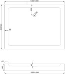 MEXEN - Rio sprchová vanička obdélníková 120x90, bílá 45109012