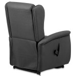 Polohovací křeslo, elektrické kabelové ovládání, šedá, látka, TV-1192 GREY2