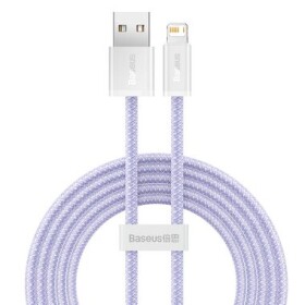 Dynamický kábel Baseus USB do Lightning, 2,4 A, 2 m (fialový)