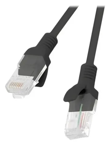 Lanberg CAT5e černá / Patch kabel / UTP / 0,25 m / RJ45-RJ45 / CCA / Fluke Passed (PCU5-10CC-0025-BK)