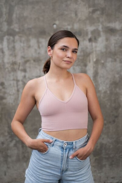 Vilgain Cotton Bralette rose