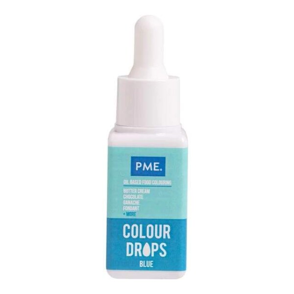 PME Colour Drops Olejová barva 20 ml modrá