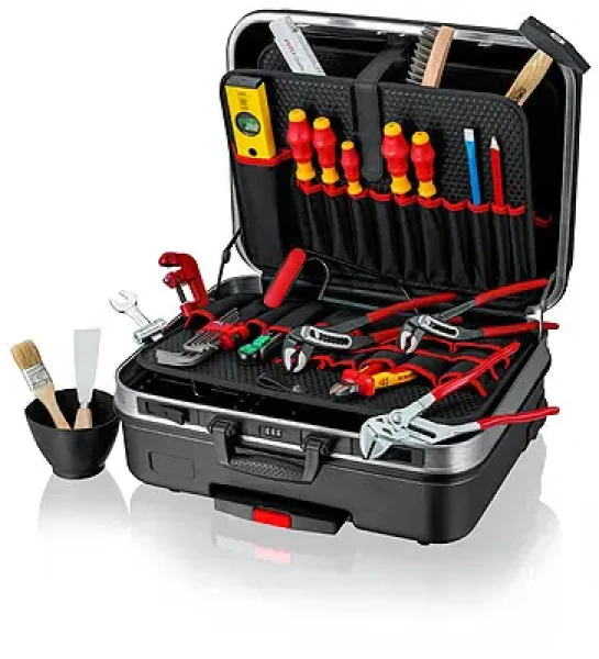 Knipex BIG Basic Move Sanitär tool case 002106HKS / velká sada nářadí pro instalatéra / 31ks (00 21 06 HKS)