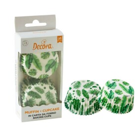 Decora košíčky na muffiny Tropické listy (36 ks)