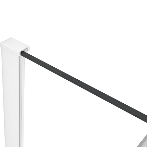 CERANO Profil pro sprchové zástěny Walk-in Onyx - 8 mm - bílá matná - 15 mm