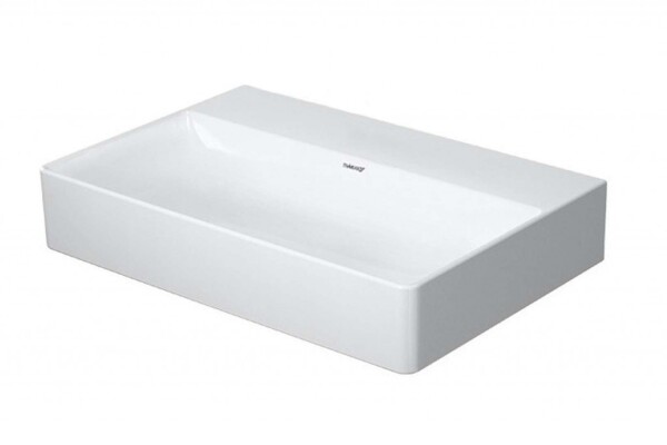 DURAVIT - DuraSquare Umyvadlo na desku, 50x40 cm, DuraCeram, s WonderGliss, bílá 23565000791