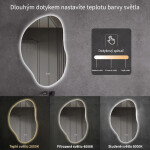 CERANO - Koupelnové LED zrcadlo Enolo - 70x108,5 CER-666019