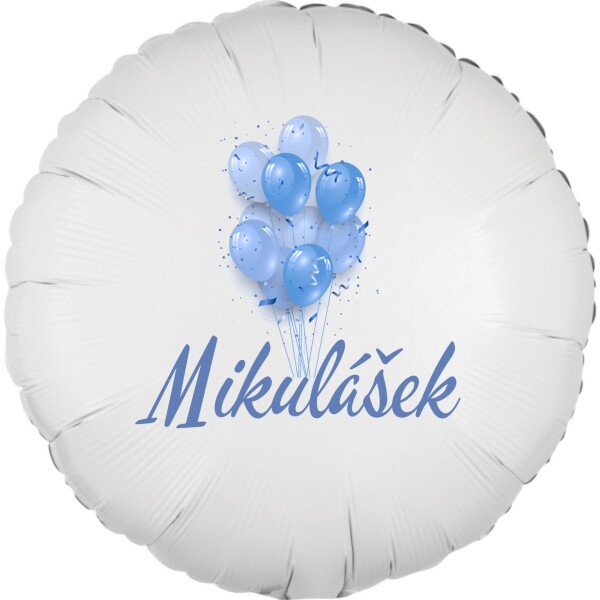 Mikulášek - balónek s jménem - Balonky.cz Mikulášek - balónek s jménem - Balonky.cz