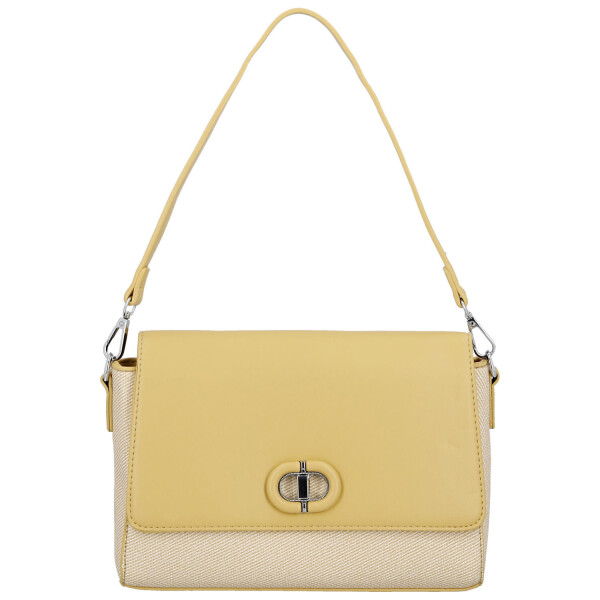 Elegantní dámská koženková kabelka na rameno Ciri, žlutá