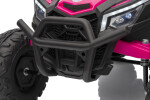 Mamido Elektrické autíčko Buggy Madman růžové | UTV-MX 4x4 | EVA kola | 12V 10Ah | EKO kůže