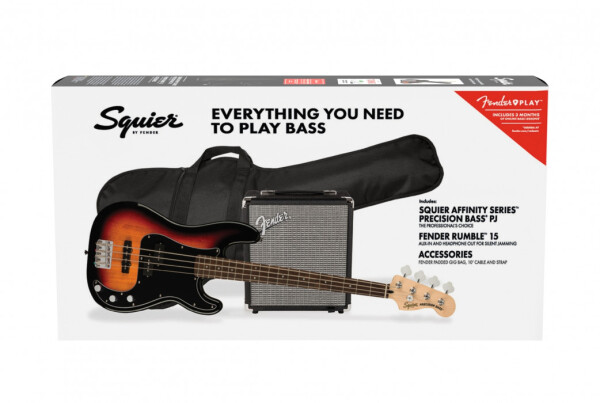 Fender Squier Affinity Series Precision Bass PJ Pack - 3-Color Sunburst