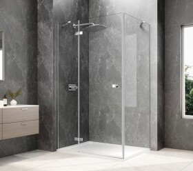 POLYSAN - GLOBE CHROME obdélníkový sprchový kout 1100x900, čiré sklo, levé GB1011-3315LC