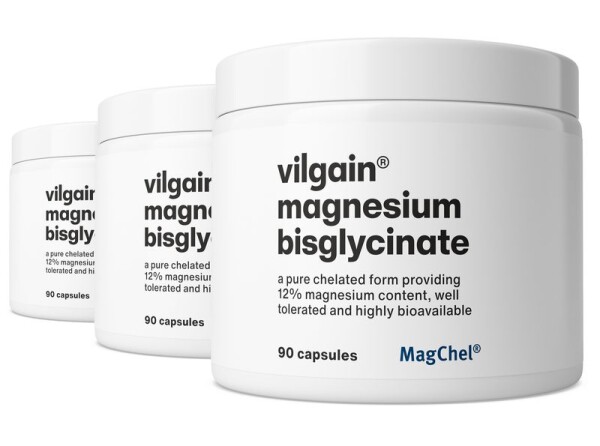Vilgain Hořčík bisglycinát – 3× 90 kapslí
