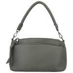 Stylová dámská koženková kabelka na rameno Trixi, tmavě šedá