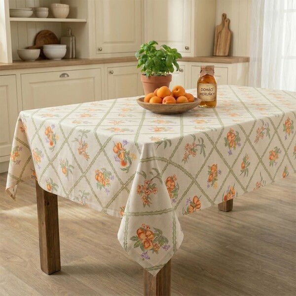 Ubrus s potiskem VINTAGE HARVEST 140 x 180 cm