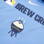 Nike Pánská mikina Milwaukee Brewers MLB 2025 City Connect Authentic Therma Hoodie Velikost: 2XL