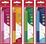 FABER-CASTELL Grafitová tužka Grip Jumbo Two Tone / Tuha HB / Trojhranná / 2 ks (0040/5170930)