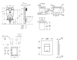 GROHE - Uniset Set předstěnové instalace, klozetu, sedátka SoftClose, tlačítka Skate Cosmopolitan a sady pro vhazování tablet, Triple Vortex, matný chrom SANI15BB2116