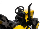 Mamido Dětský elektrický traktor s vlečkou 12V 7Ah žlutý