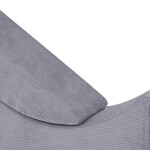 PLUSH NEST PLUSH NEST Dětská polohovatelná lenoška Prémiový šedý manšestr 145 × 35 × 45 cm