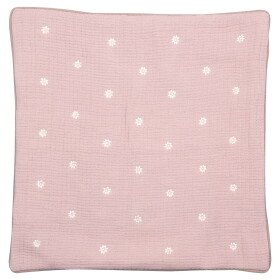 GREEN GATE Vyšívaný povlak na polštář Sina Dusty Rose 50 x 50 cm, růžová barva, textil