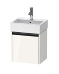 DURAVIT - Ketho.2 Umyvadlová skříňka 44x43x34 cm, 1 dvířka, panty vpravo, lesklá bílá K25070R22220000