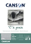 Canson C A' Grain lepený 250g A4 30l šedý