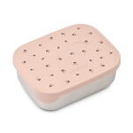 LIEWOOD Svačinový box Arthur Mini Cherry heart / Rosey 900 ml, růžová barva