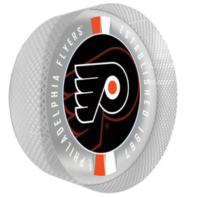 Mustang Puk Philadelphia Flyers NHL Crystal Ribbon