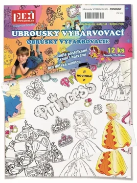Pexi Vybarvovací ubrousky - Princezny