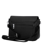 Moderní dámská koženková crossbody kabelka Mirona, černá