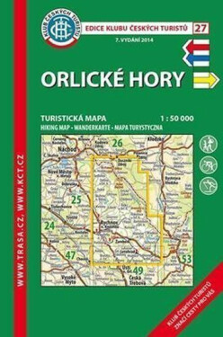 KČT 27 Orlické hory 1:50 000 Turistická