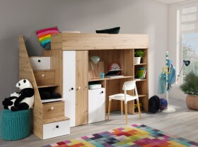 Dětský pokoj Smart 14 Barva korpusu: Dub artisan, Dveře: Bílá