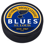 Mustang Puk St. Louis Blues NHL Block Textured Puck