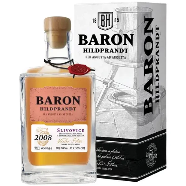 Baron Hildprandt Slivovice 2008 Limitovaná edice 50% 0,7l (8594024927907)