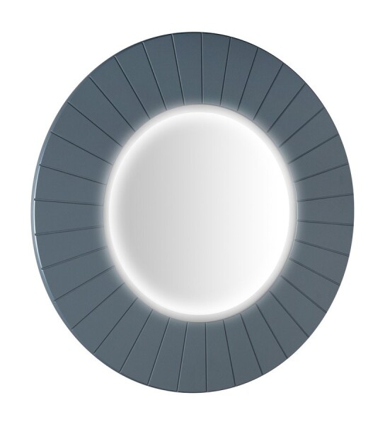 SAPHO - LUMIRO STRIP kulaté zrcadlo s LED osvětlením v rámu ø 75cm, siena LR750-4242S