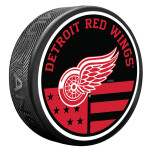 Mustang Puk Detroit Red Wings NHL American Flag Pat Puck