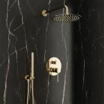 REA - Podomítková sprchová sada Lungo Diamond Gold+ BOX REA-P6964