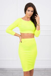 Dámský set 9084 Neon žlutá - K-Fashion UNI neon žlutá
